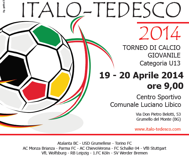 Torneo Italo-Tedesco, il grande calcio giovanile si dà appuntamento a Grumello nel week-end pasquale