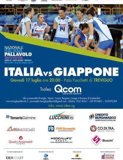 Volley, Italia-Giappone il 17 luglio a Treviglio: prevendita a gonfie vele
