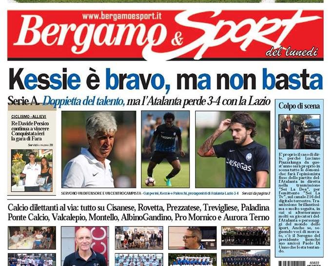 Bergamo & Sport vi aspetta in edicola lunedì 22 agosto!
