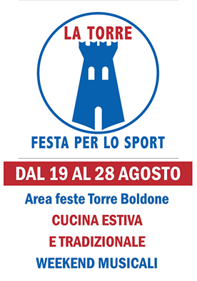 Da oggi fino al 28 agosto la prima festa per lo sport a Torre Boldone