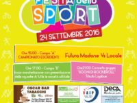 Sabato 24 settembre a Madone la prima festa dello sport