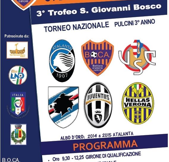 Grande calcio giovanile a Boltiere: l’11 settembre arriva il “Trofeo San Giovanni Bosco”