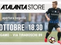 Alle 18.30 l’apertura del nuovo Atalanta Store di via Tiraboschi. Presenti Percassi, Gasp e i giocatori nerazzurri