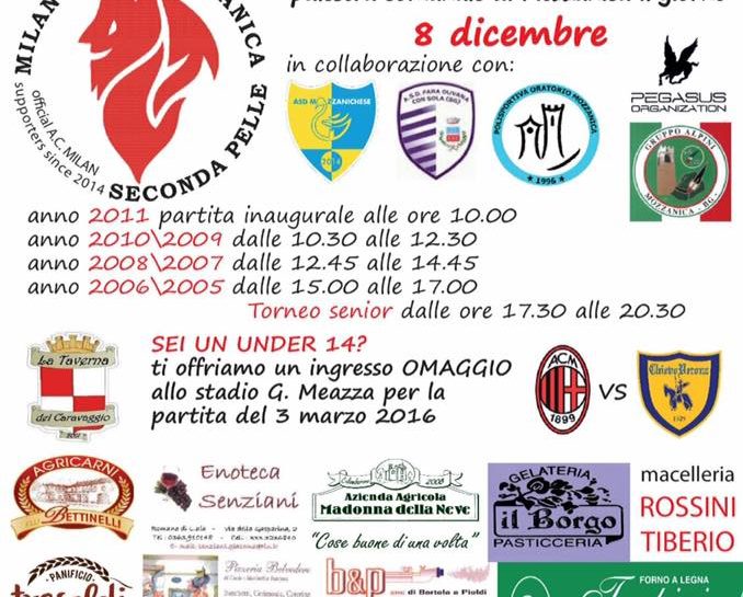 L’8 dicembre a Mozzanica grande calcetto con il torneo “Seconda Pelle”