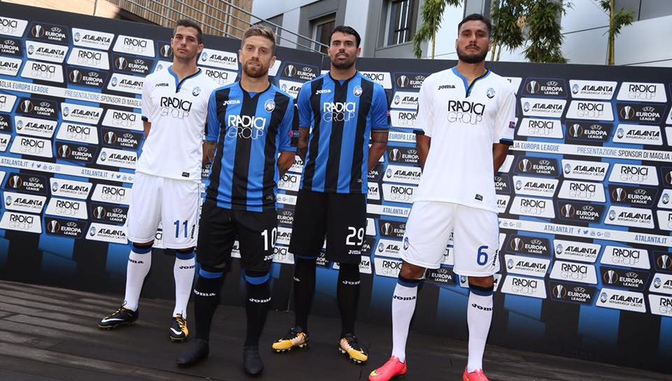 Atalanta, presentate le nuove maglie per l’Europa League targate RadiciGroup