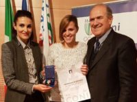 Lisa Alborghetti dell’Atalanta Mozzanica premiata con la “medaglia al valore per meriti sportivi”