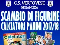 G.S.Vertovese: sabato 24 marzo lo scambio di figurine Calciatori Panini 2017/18
