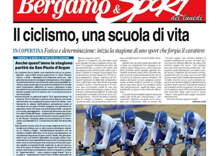 FCI Bergamo: ecco il calendario dell’attività ciclistica 2019 