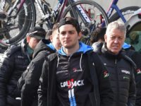 Francesco Lamon del Team Colpack alla finalina ai Mondiali su pista di Apeldorn