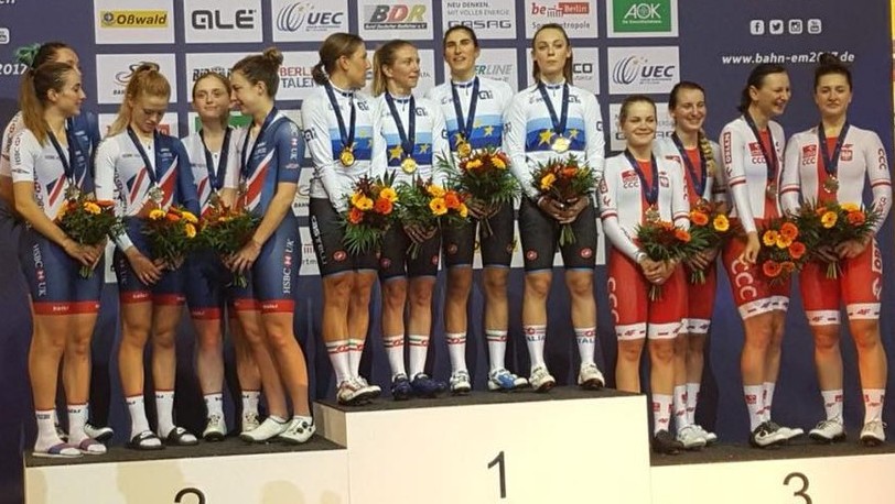 Elisa Balsamo d’oro, settima medaglia di un’atleta Valcar-PBM. Il quartetto azzurro trionfa nell’inseguimento a squadre U23 femminile, Europei su pista