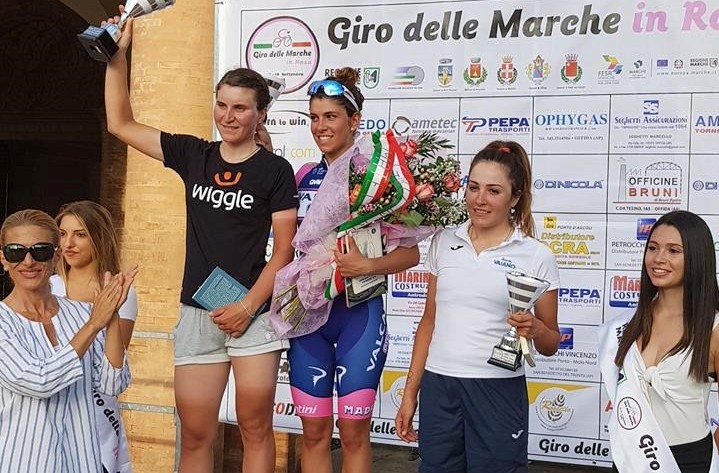 Giro delle Marche in Rosa: Dalia Muccioli supera nel finale Elisa Longo Borghini e vince la 1/a tappa