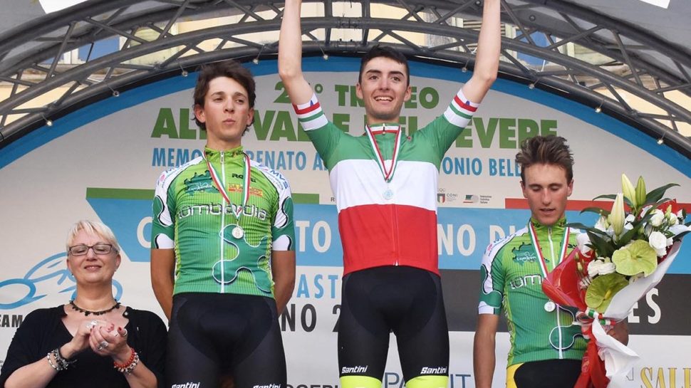 Tripudio tricolore per il Team LVF: Garofoli è campione italiano Juniores, secondo Piccolo