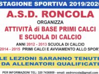 Alla Roncola, partono i Primi Calci e la Scuola Calcio affidate a Bonacina e Viscardi