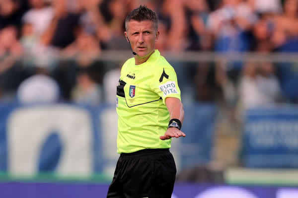 Vigilia di Pasqua con Orsato, l’arbitro del 2-0 alla Lazio