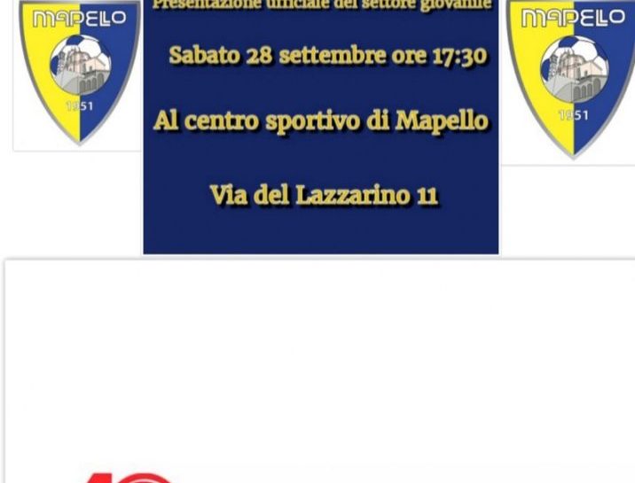 Sabato 28 settembre il Mapello Calcio presenta tutte le sue squadre per la stagione 2019-20