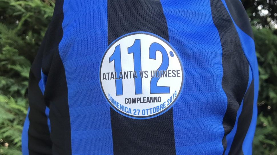 Atalanta domani con una patch celebrativa per i 112 anni