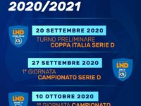 Ufficiale: Serie D al via il 27 settembre