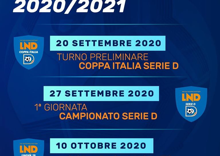 Ufficiale: Serie D al via il 27 settembre