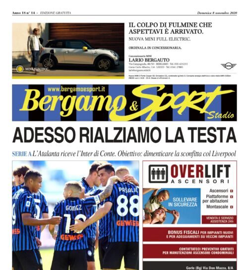 Adesso rialziamo la testa: leggi qui gratuitamente il Bergamo&Sport per Atalanta-Inter