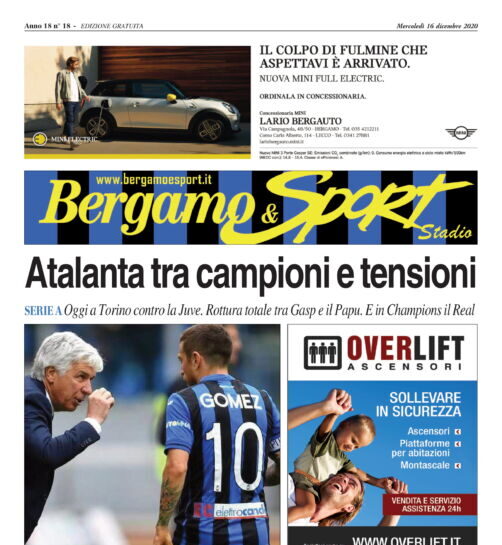 Juventus-Atalanta, leggi qui gratuitamente il Bergamo&Sport dedicato a una sfida tra campioni e tensioni