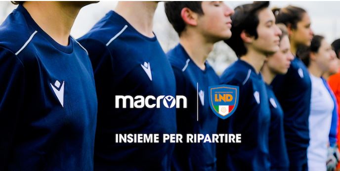 “Insieme per ripartire”: Macron e LND donano un kit gara a tutte le società dilettantistiche con settore giovanile