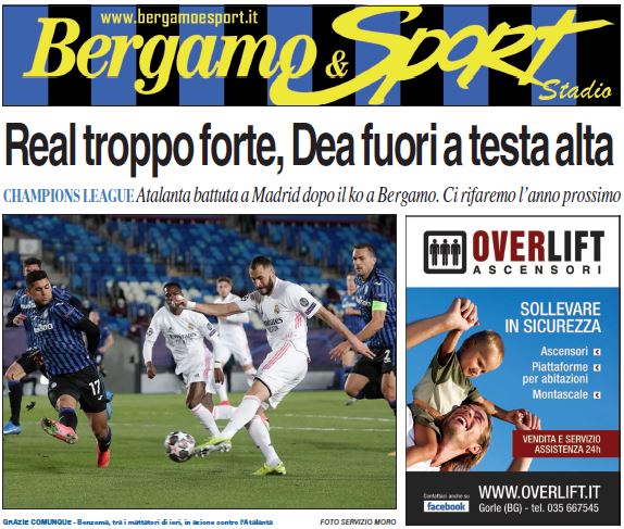 Tutto su Real-Atalanta 3-1: clicca qui per sfogliare la tua copia gratuita di Bergamo & Sport Stadio