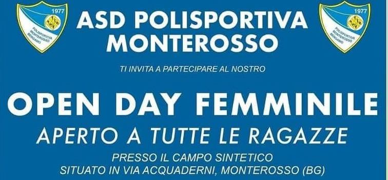 Il 19 giugno c’è l’Open Day Femminile della Polisportiva Monterosso