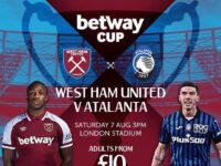 Domenica 7 agosto la BetWay Cup a Londra in casa del West Ham