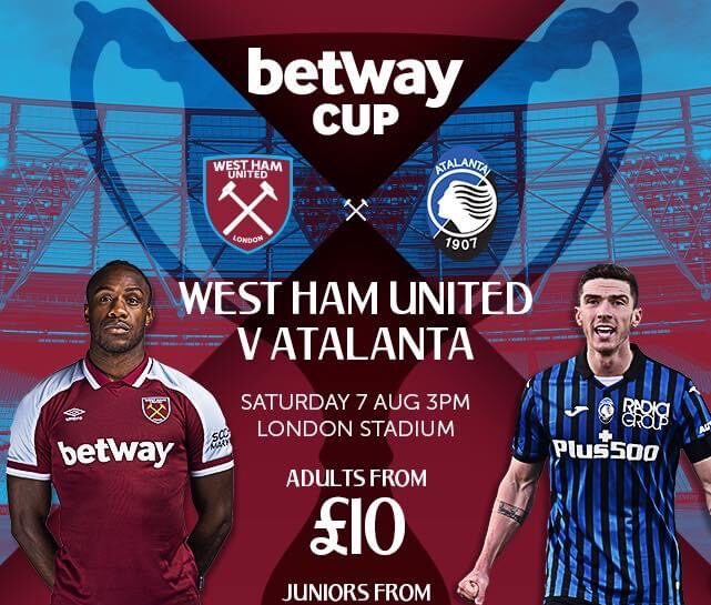 Domenica 7 agosto la BetWay Cup a Londra in casa del West Ham