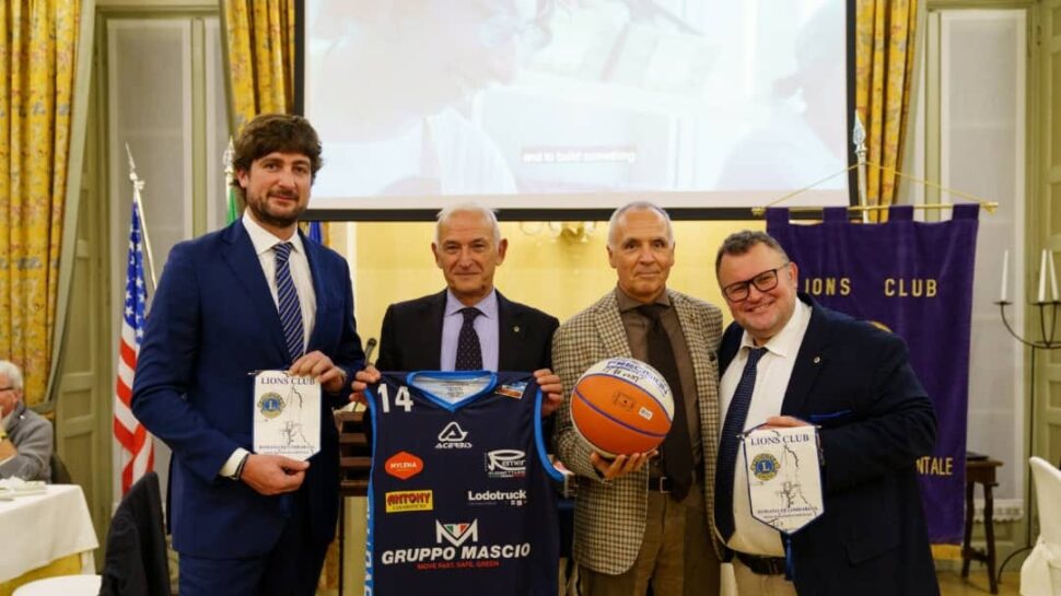 Mascio Blu Basket e Lions Club Romano nel segno della solidarietà