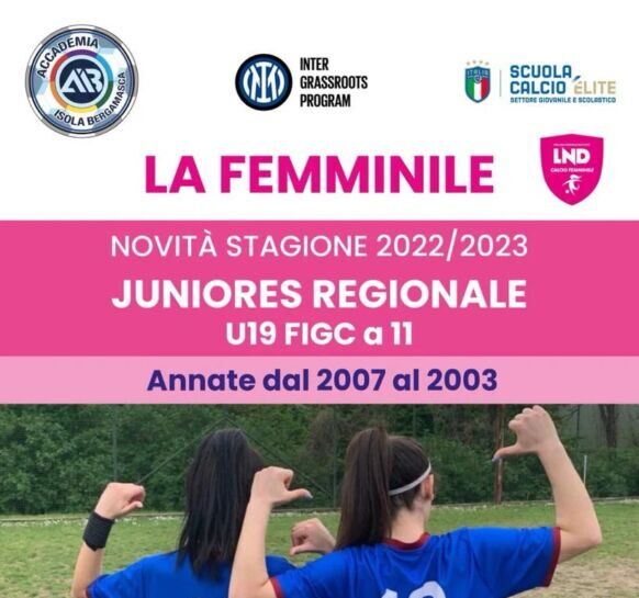 La Juniores femminile AIB, Gargano: “Il calcio è uno sport inclusivo”