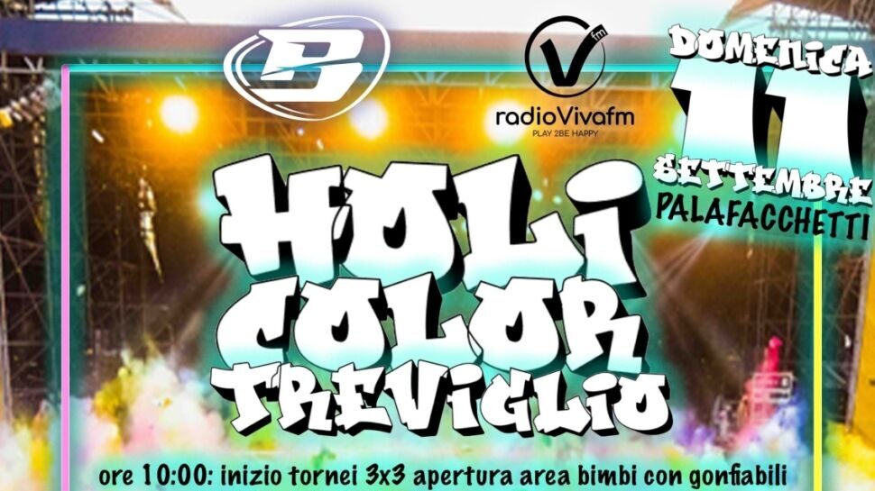 Domenica 11 giornata di festa a Treviglio con la “Holi Color” che accompagnerà l’esordio della Blu Basket
