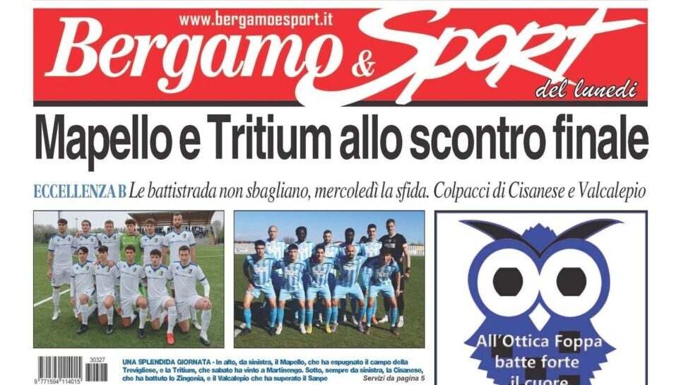 Il nuovo numero di Bg & Sport! In evidenza la sfida tra Mapello e Tritium