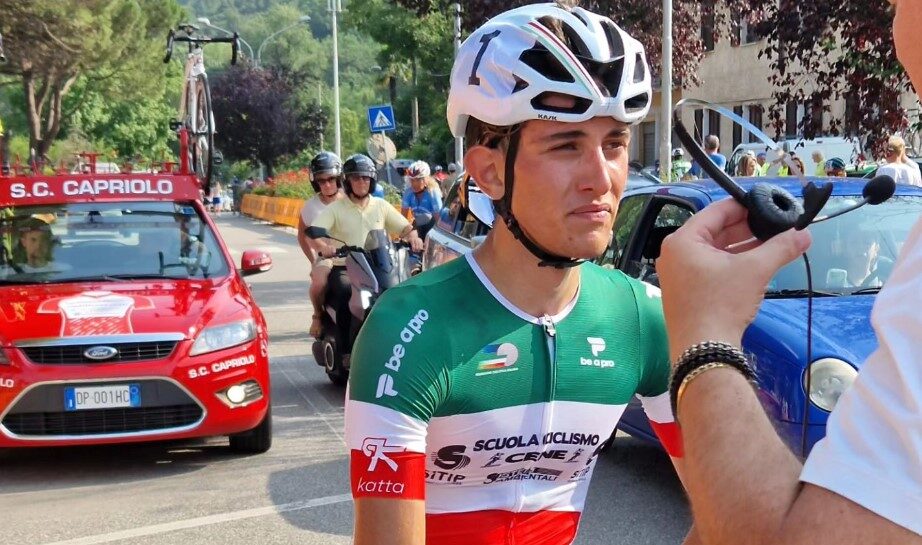 Simone Gualdi vince a Gornate Olona, primo successo in maglia tricolore. Oggi la Cene-Altino