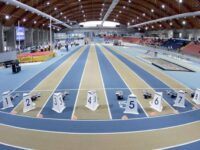 Pista Atletica Indoor a Brembate Sopra occupata dalla Ginnastica