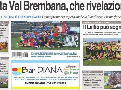 Bg & Sport in edicola: in primo piano Accademia Alta Val Brembana e Lallio